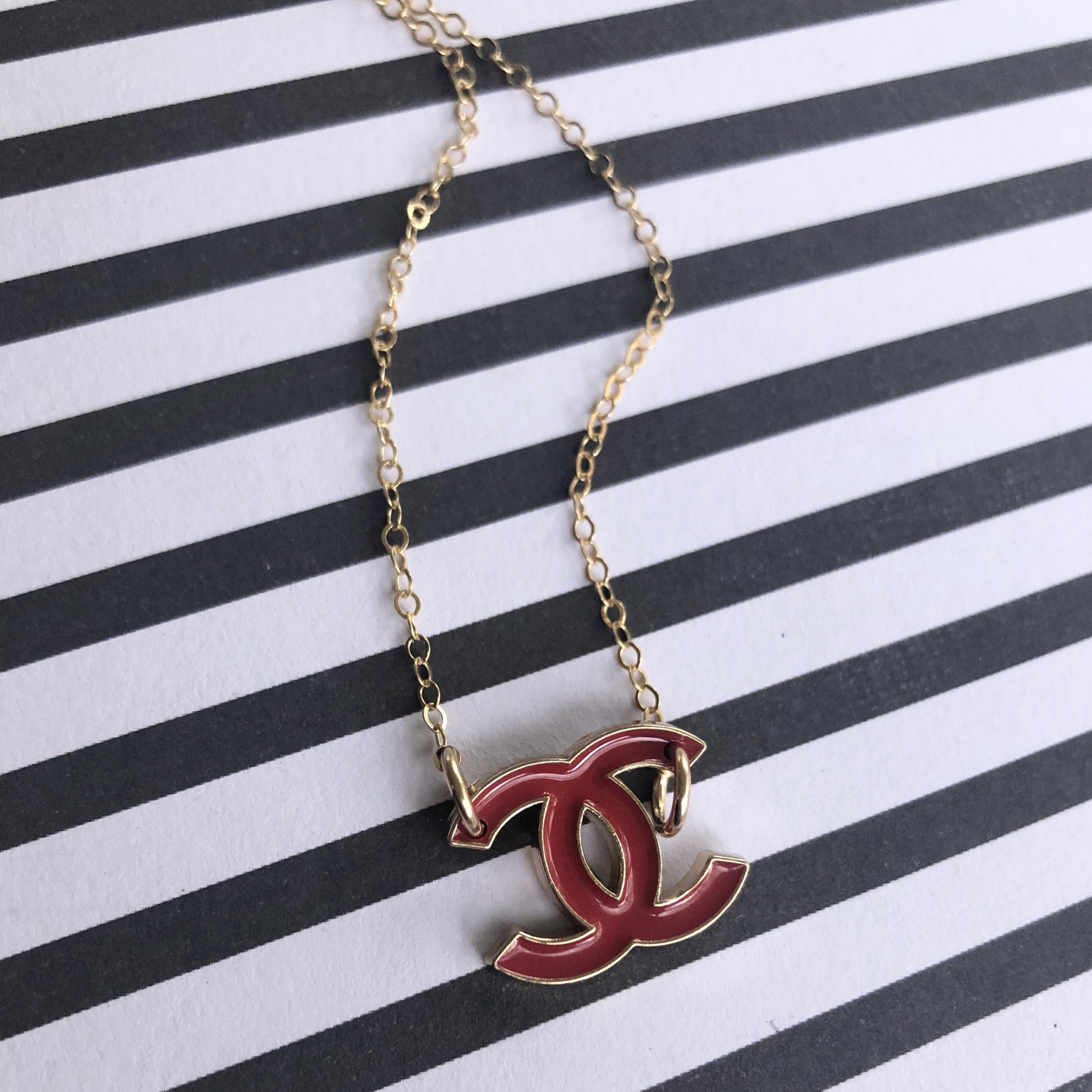 double c necklace chanel