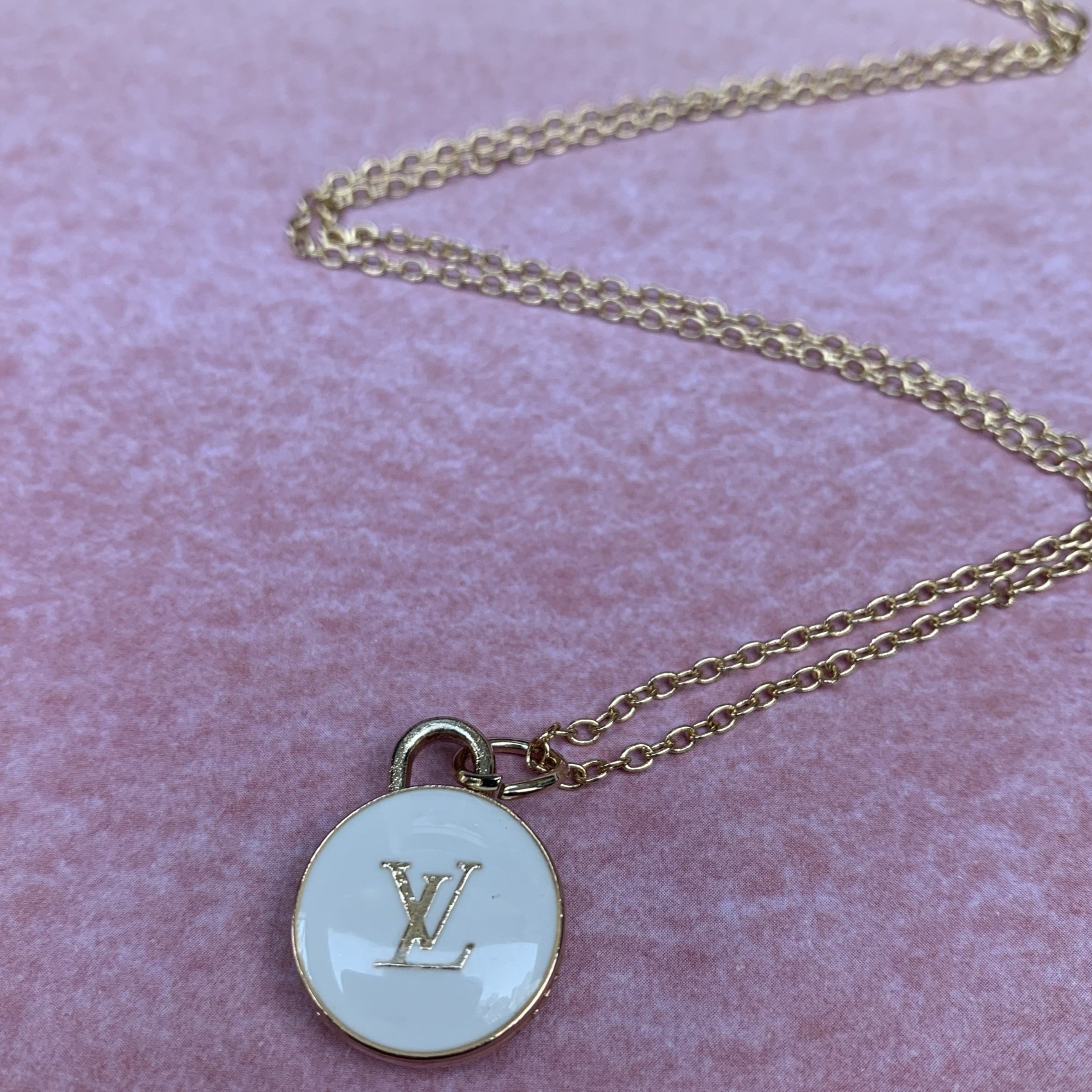 louis vuitton lock necklace